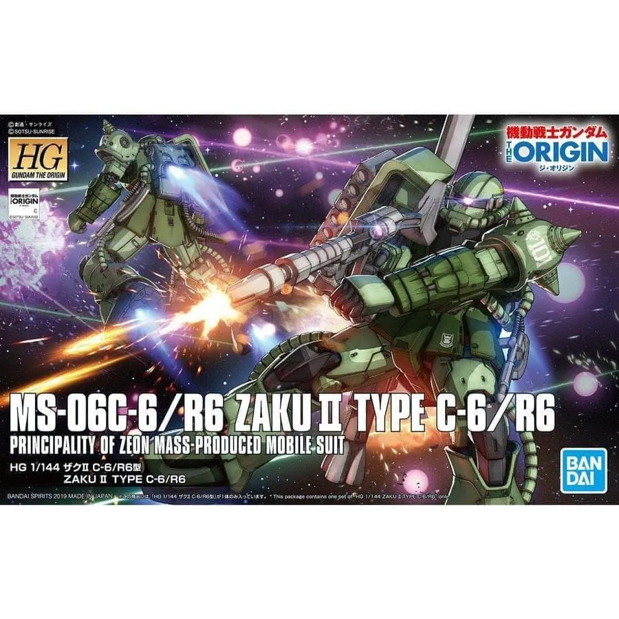 1/144 HG The Origin #25 Zaku II (Type C-6/R6)