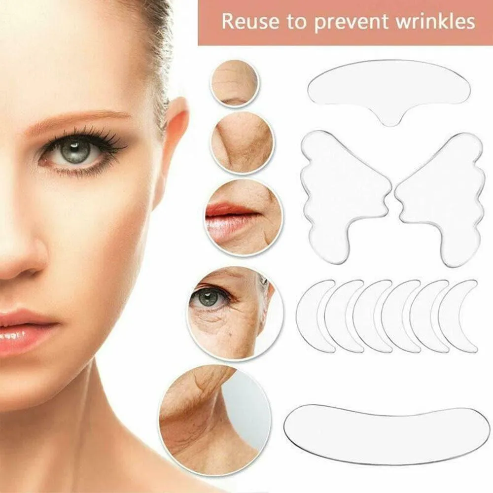 16 pieces Reusable silicone anti wrinkle patches UK for face for women and men