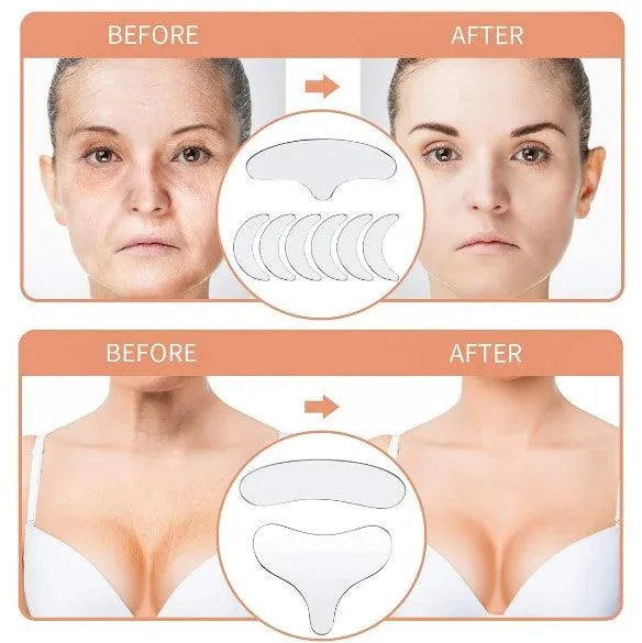 16 pieces Reusable silicone anti wrinkle patches UK for face for women and men
