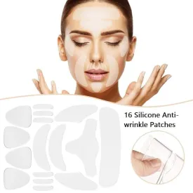 16 pieces Reusable silicone anti wrinkle patches UK for face for women and men