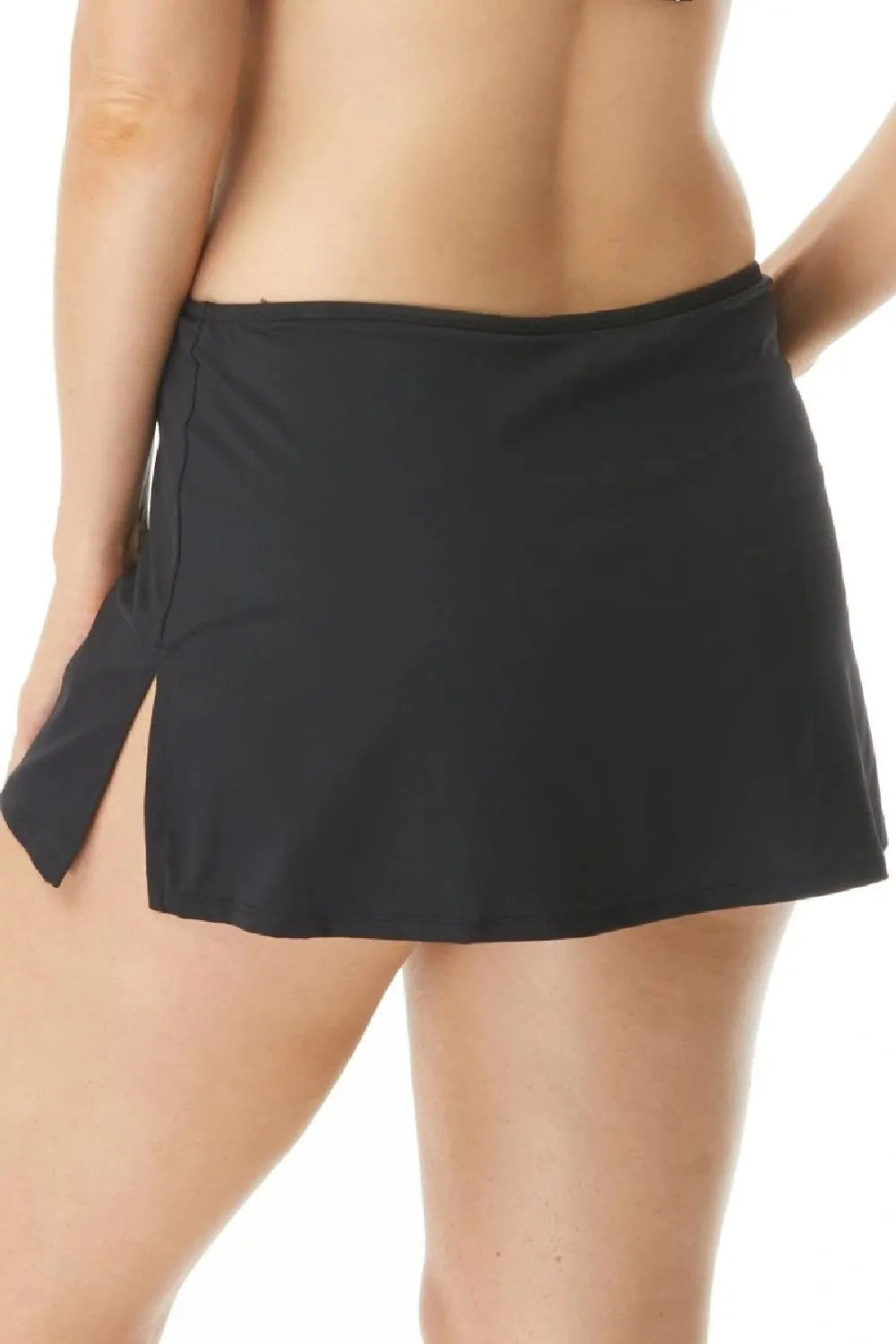 Beach House Charlotte Pull On Swim Skirt, Black (H58147)
