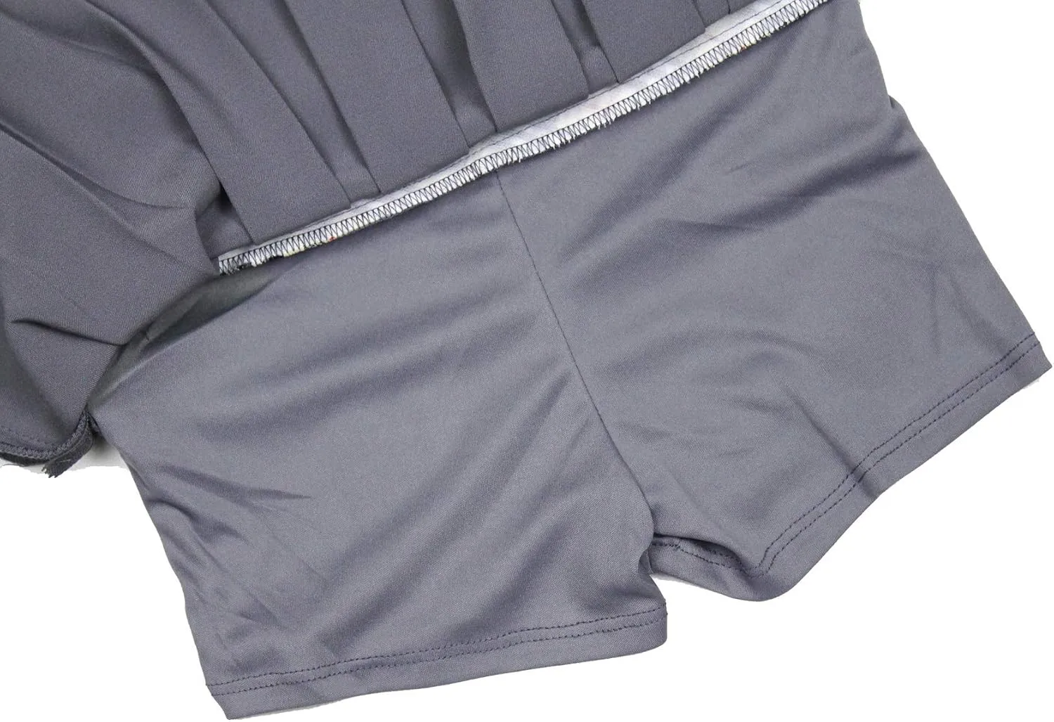 Bienzoe Girls School Uniform Skirt: Kids Adjustable Waist Stretchy Pleated Skort