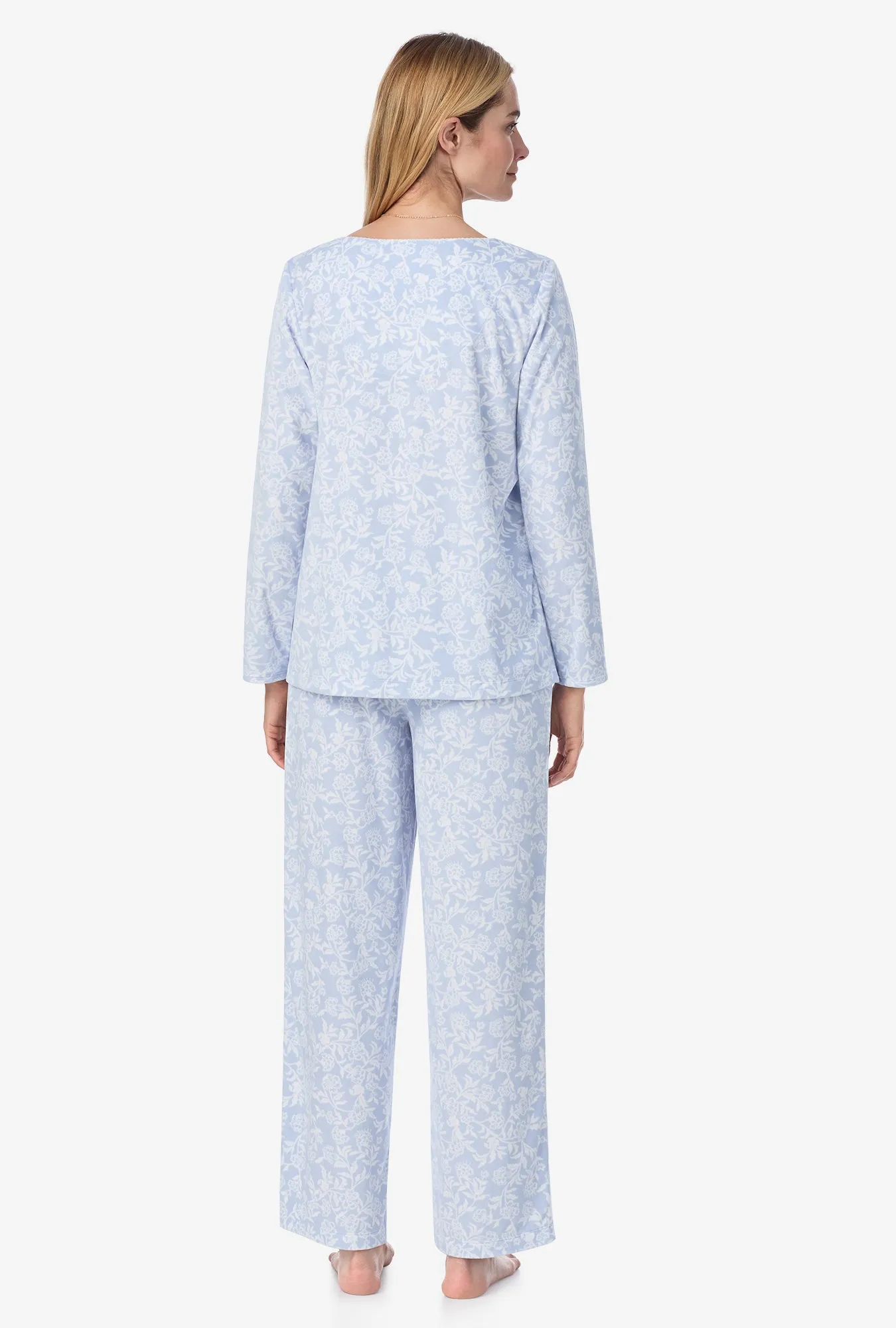 Camellia Fleece Long Pajama Set
