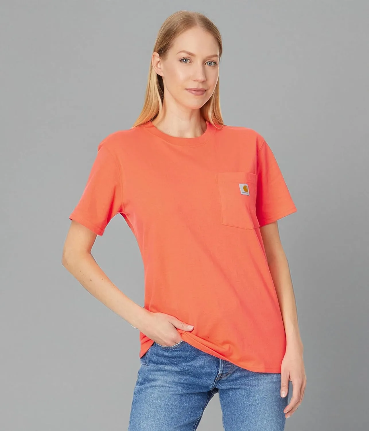 Carhartt Women's Plus Size Loose Fit Heavyweight Short-Sleeve Pocket T-Shirt