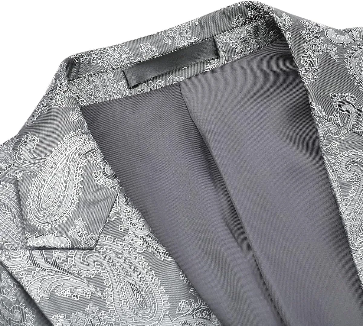 Cloudstyle Mens 2 Piece Paisley Dress Suit One Button Party Wedding Blazer Pants Sets