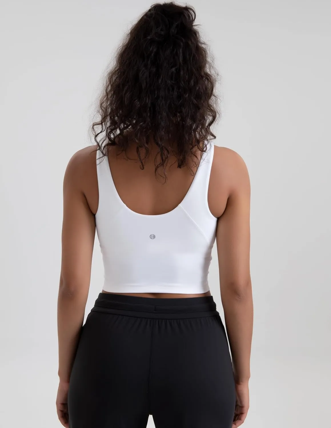Colorfulkoala Dreamlux Womens Padded Sports Bra High Neck U-Back Yoga Running Workout Athletic Tank Top with Removable Cups
