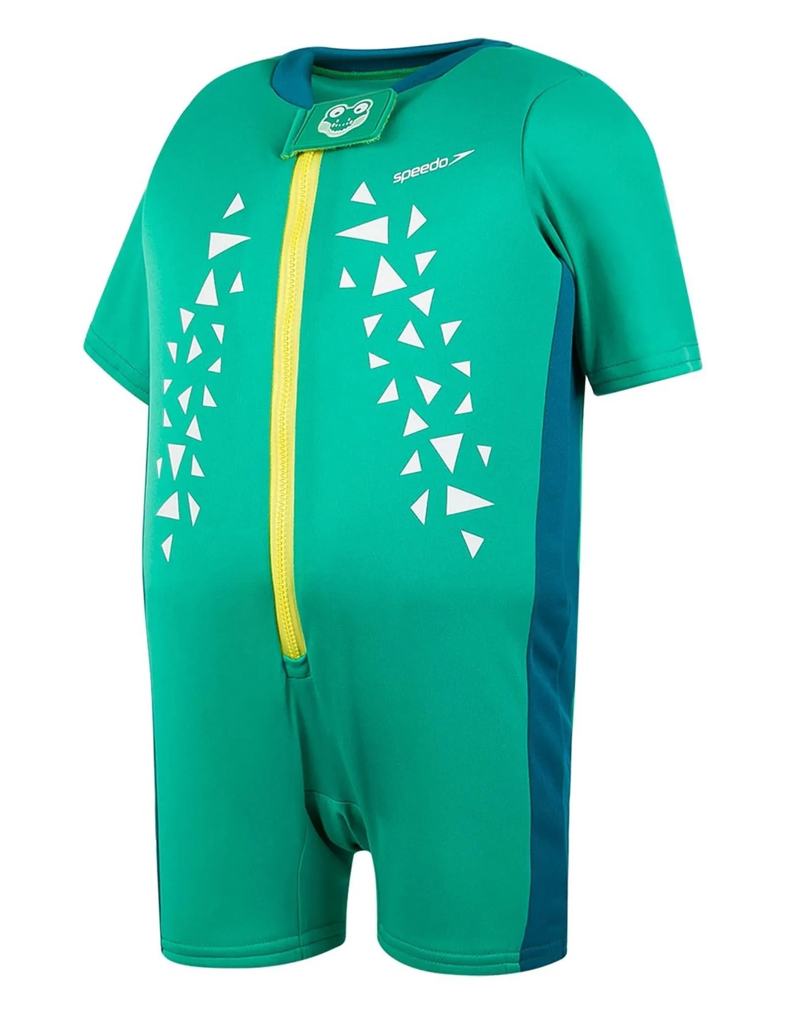 Croc Printed Float Suit - Green/Blue