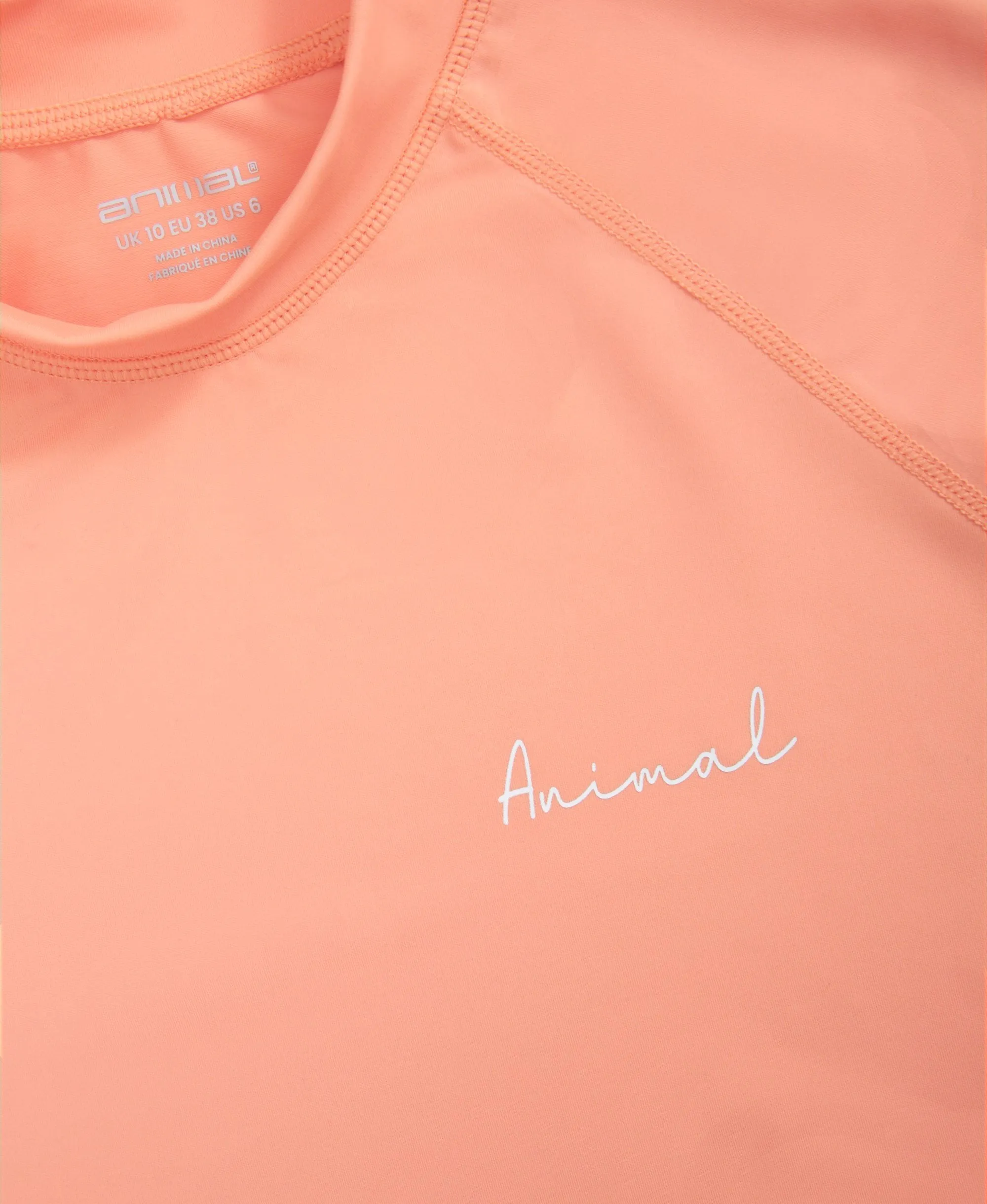 Daisy Womens Logo Rash Vest - Light Pink