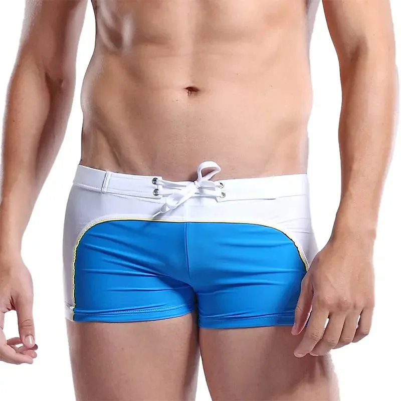 DESMIIE Men's swimming trunks for men Fashion Colorblock Loose