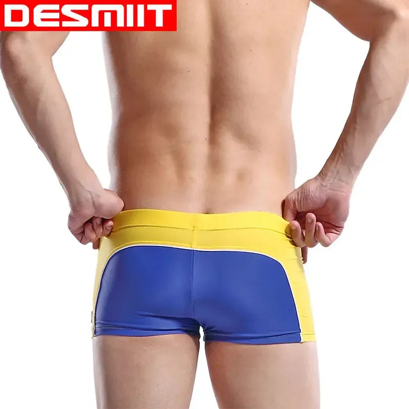 DESMIIE Men's swimming trunks for men Fashion Colorblock Loose