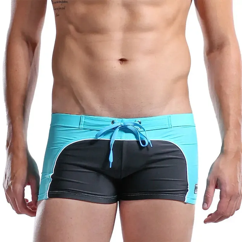 DESMIIE Men's swimming trunks for men Fashion Colorblock Loose