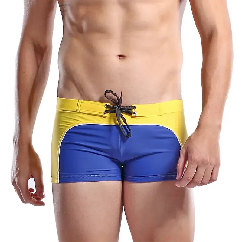 DESMIIE Men's swimming trunks for men Fashion Colorblock Loose