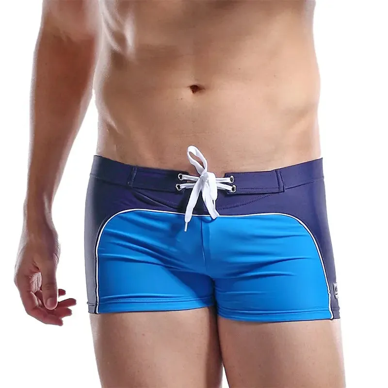 DESMIIE Men's swimming trunks for men Fashion Colorblock Loose