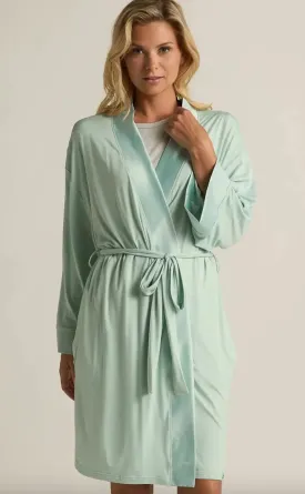 Faceplant Dreams Kimono Robe Aqua
