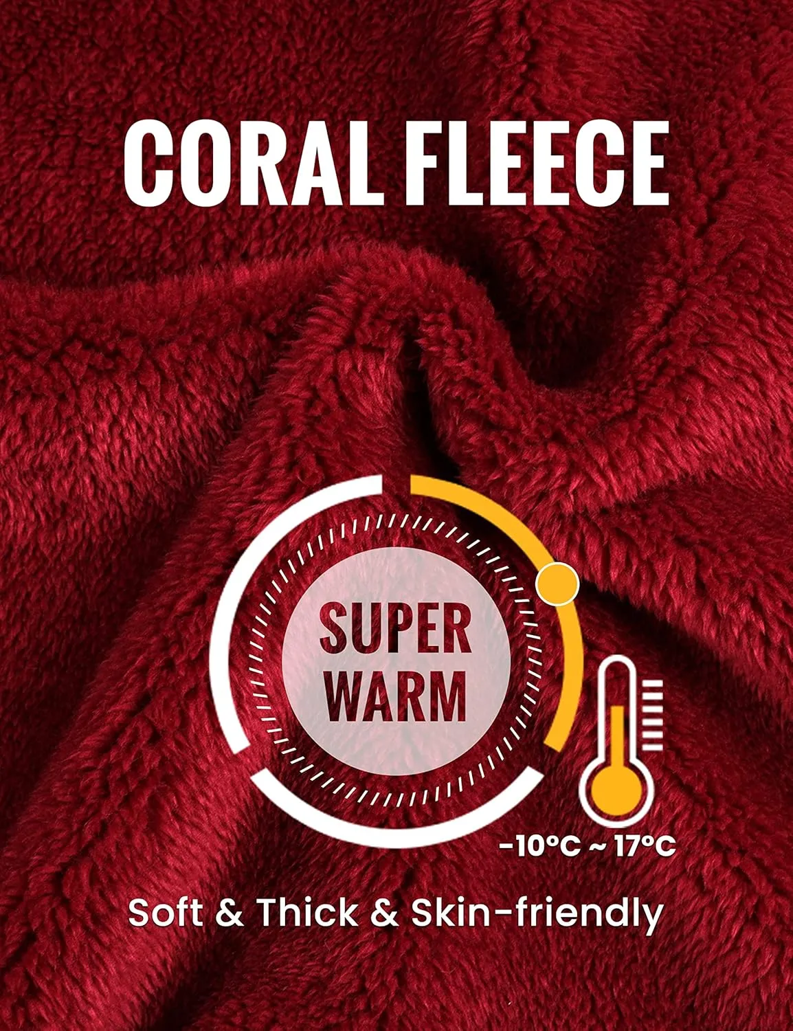 Faleave Womens Winter Fluffy Pajamas Set Warm Fleece Pants Pullover Plush Sleepwear