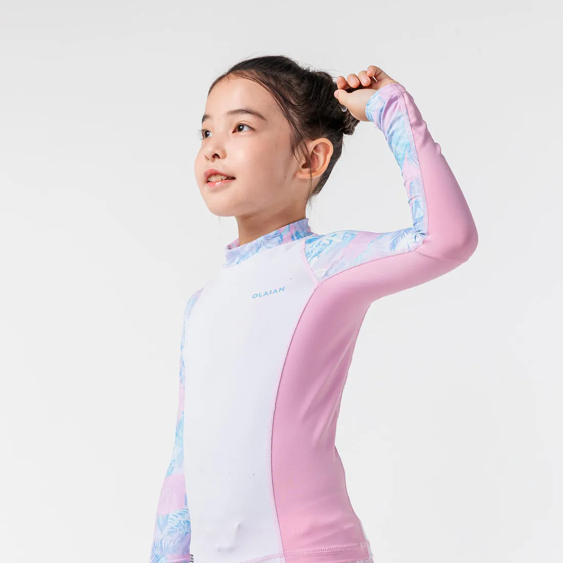 Girl's Rash Vest Long Sleeve - 500