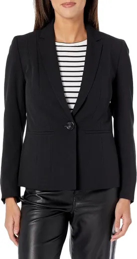 Kasper Women's Stretch Crepe One-Button Blazer