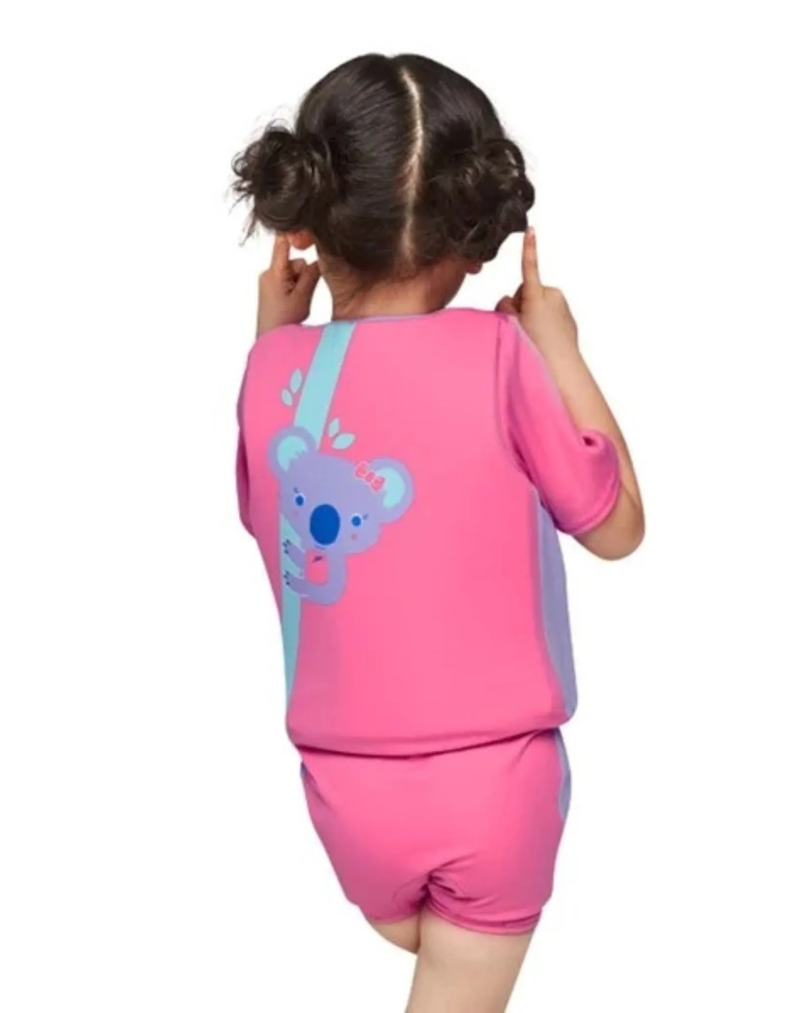 Koala Printed Float Suit - Pink/Purple
