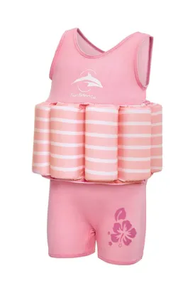 Konfidence Float Suit  Pink/Breton