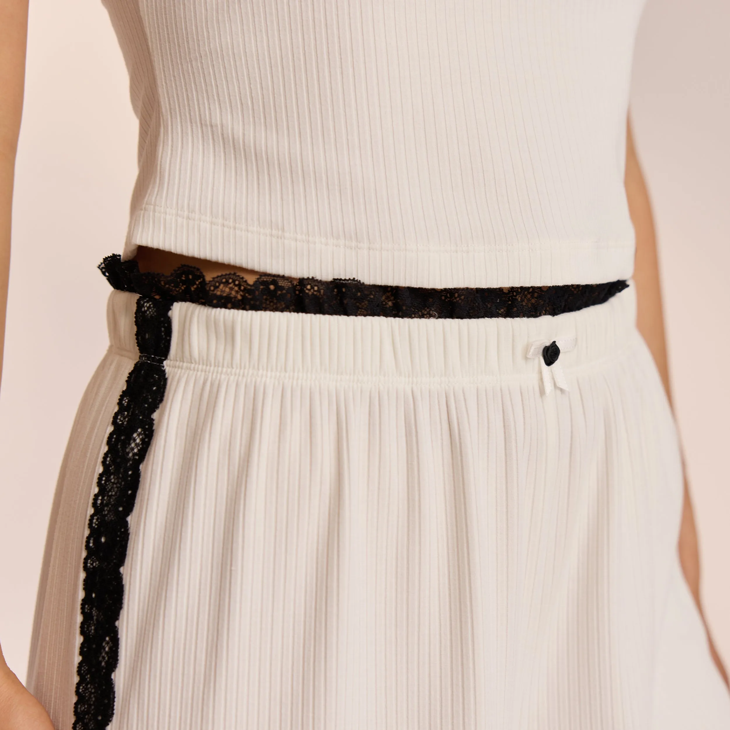 Lace Pajama Pants - White