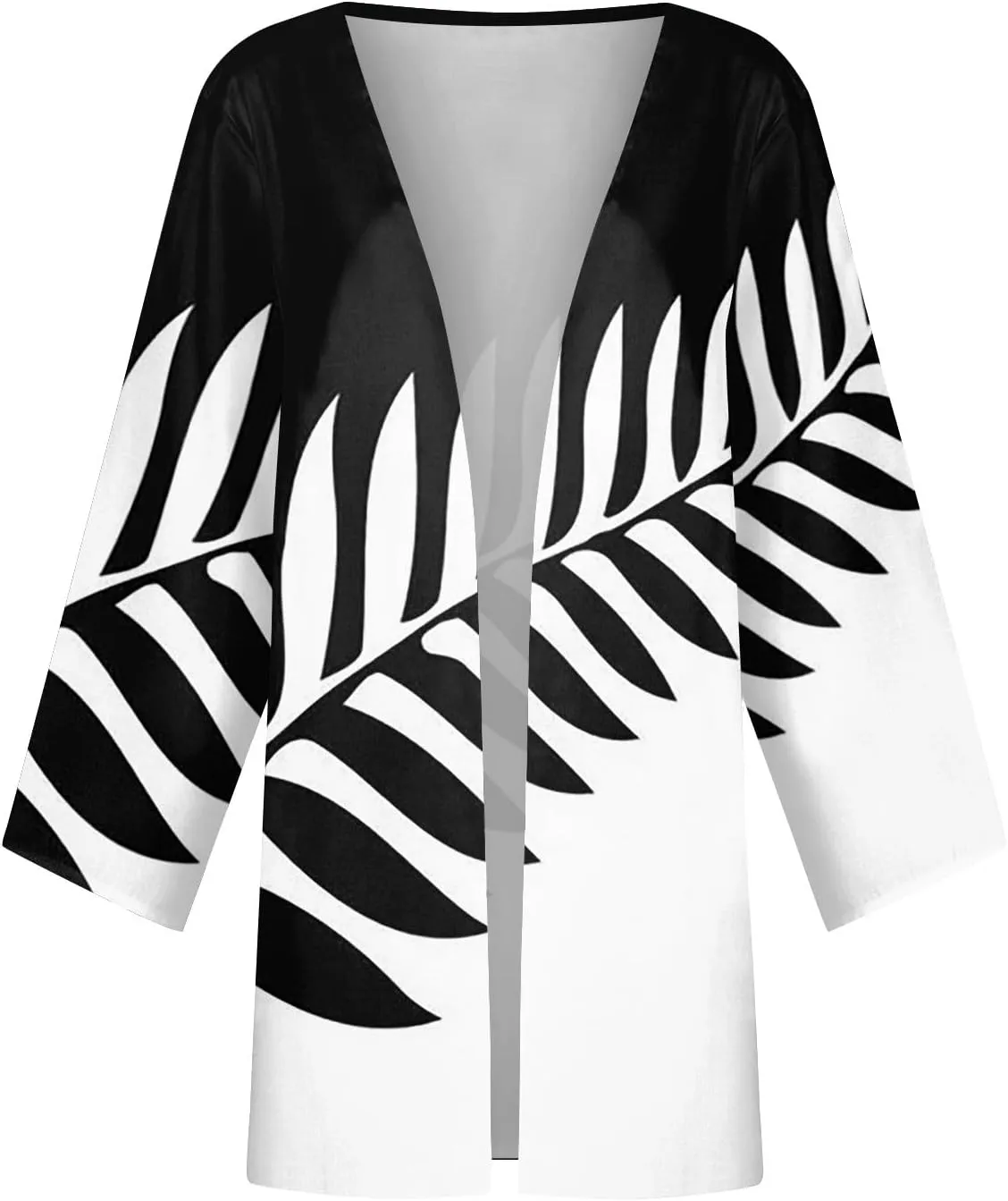 Long Sleeve Kimono for Womens Retro Print Casual Duster Blouse Tops Coat 3/4 Sleeve Jackets Lightweight Cardigans