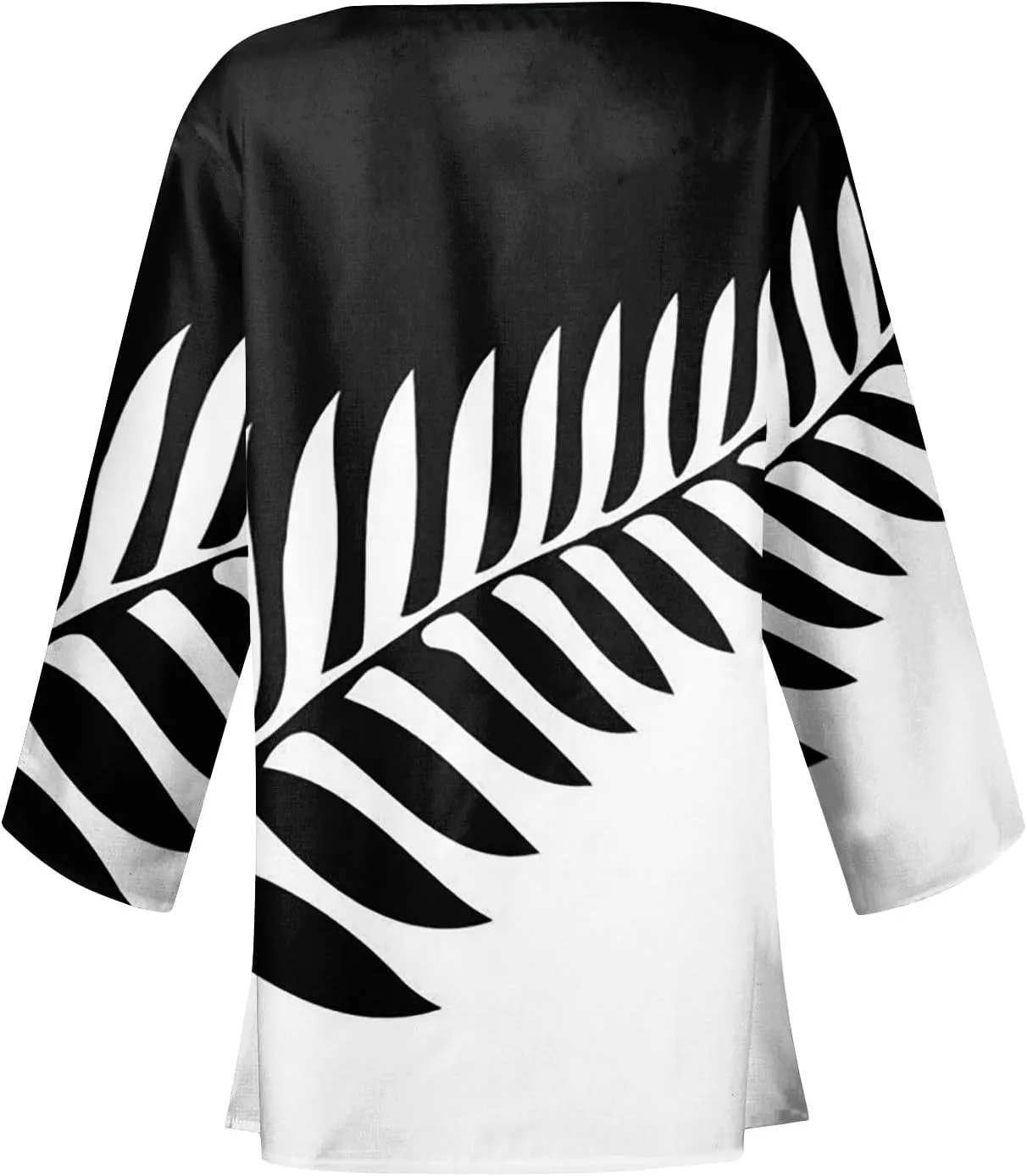 Long Sleeve Kimono for Womens Retro Print Casual Duster Blouse Tops Coat 3/4 Sleeve Jackets Lightweight Cardigans