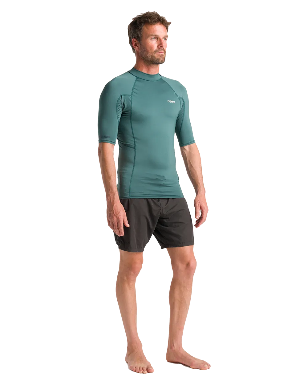 Nuwave Basics Rash Vest in Dark Sage