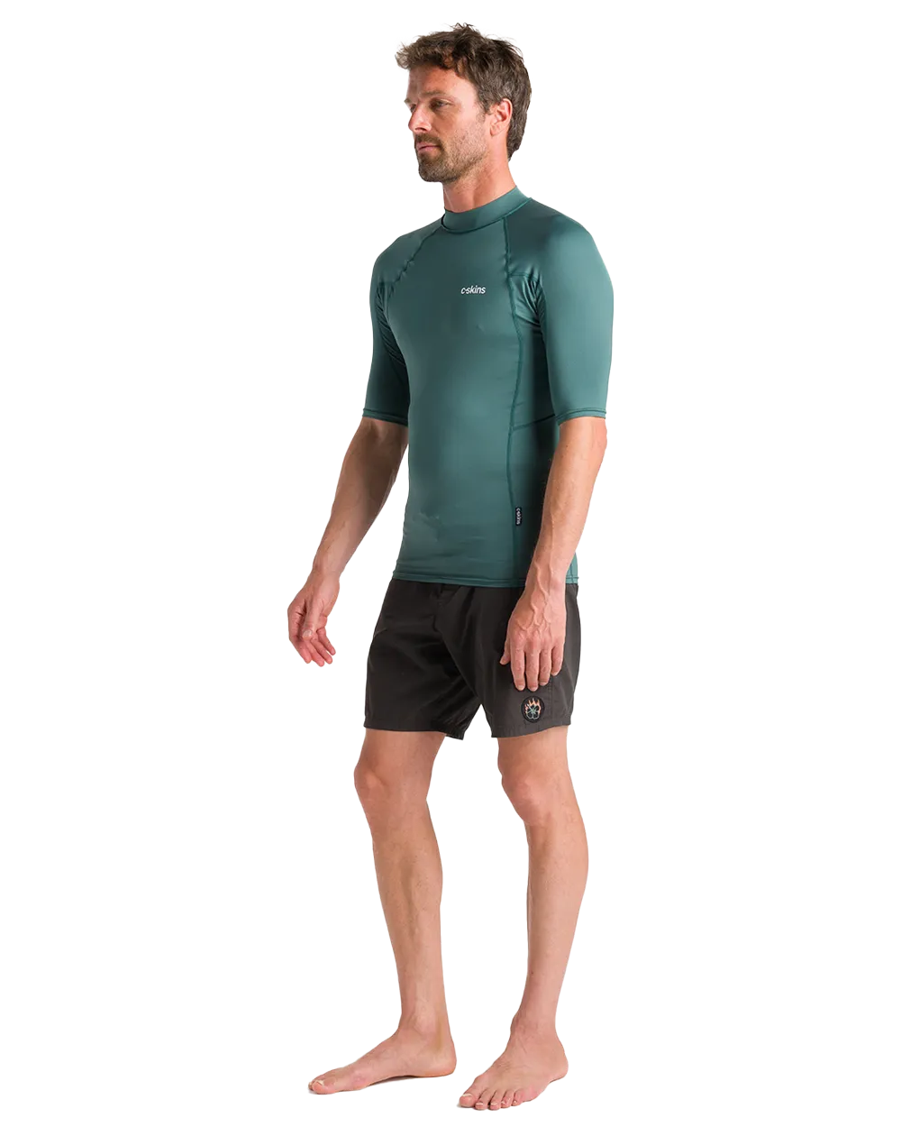 Nuwave Basics Rash Vest in Dark Sage