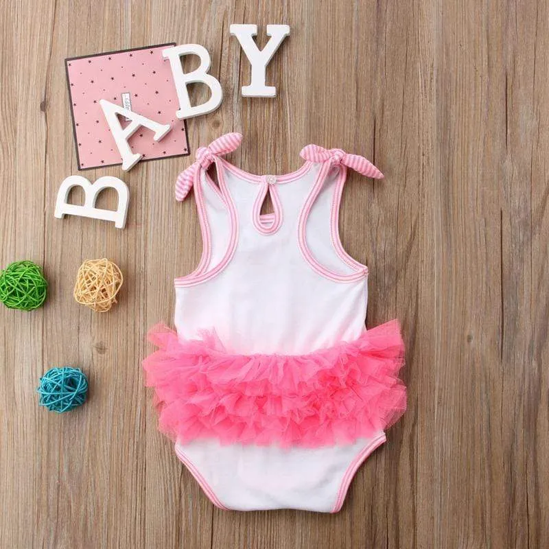 "Flamingo Flare" One-Piece Swimsuit