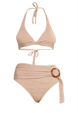Ring Detail High Waist Bikini #194