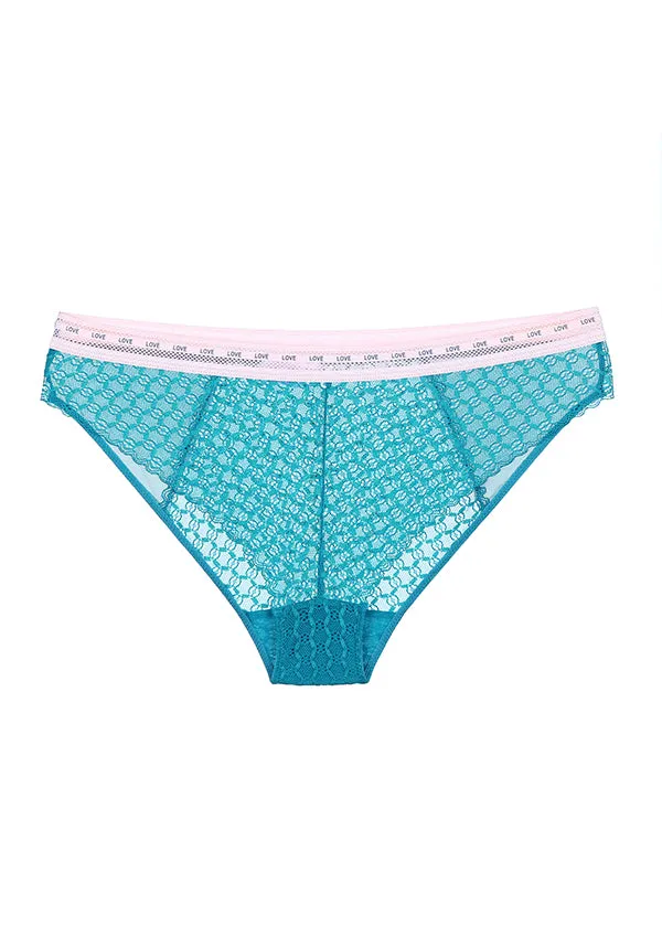 SAMANTHA Cute Lace Mesh Brief Panties