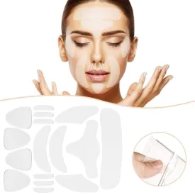 Wholesale UK 16 pieces Reusable silicone anti wrinkle patches for face for women and men Bulk
