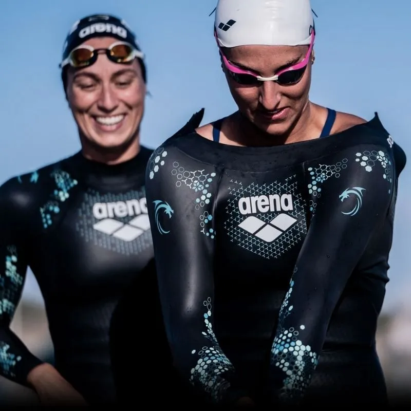 WOMEN'S POWERSKIN STORM WETSUIT - CORAL BLUE