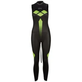 WOMEN'S SLEEVELESS TRIWETSUIT - BLACK