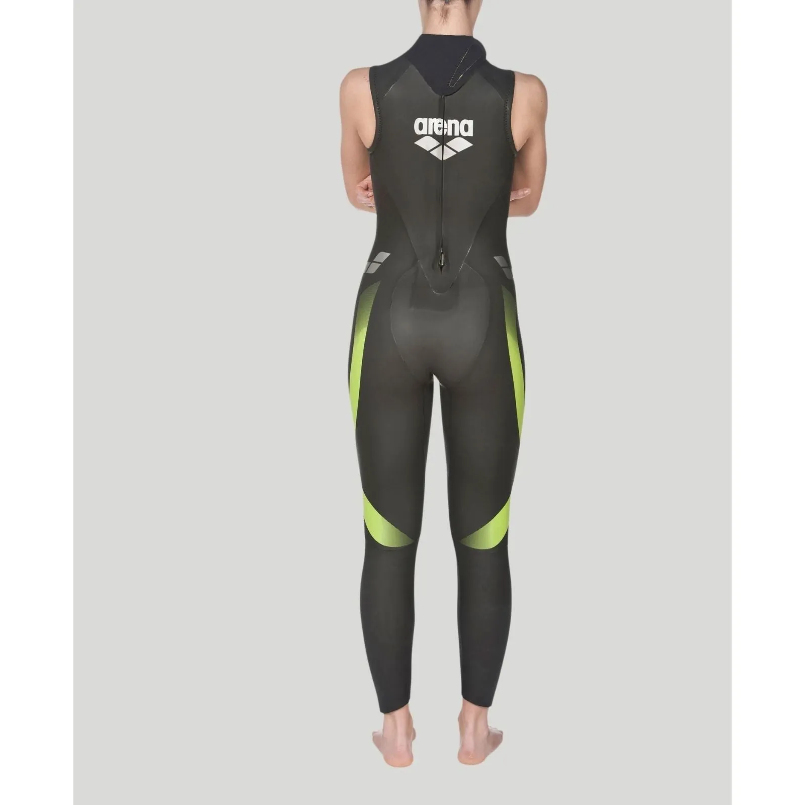 WOMEN'S SLEEVELESS TRIWETSUIT - BLACK