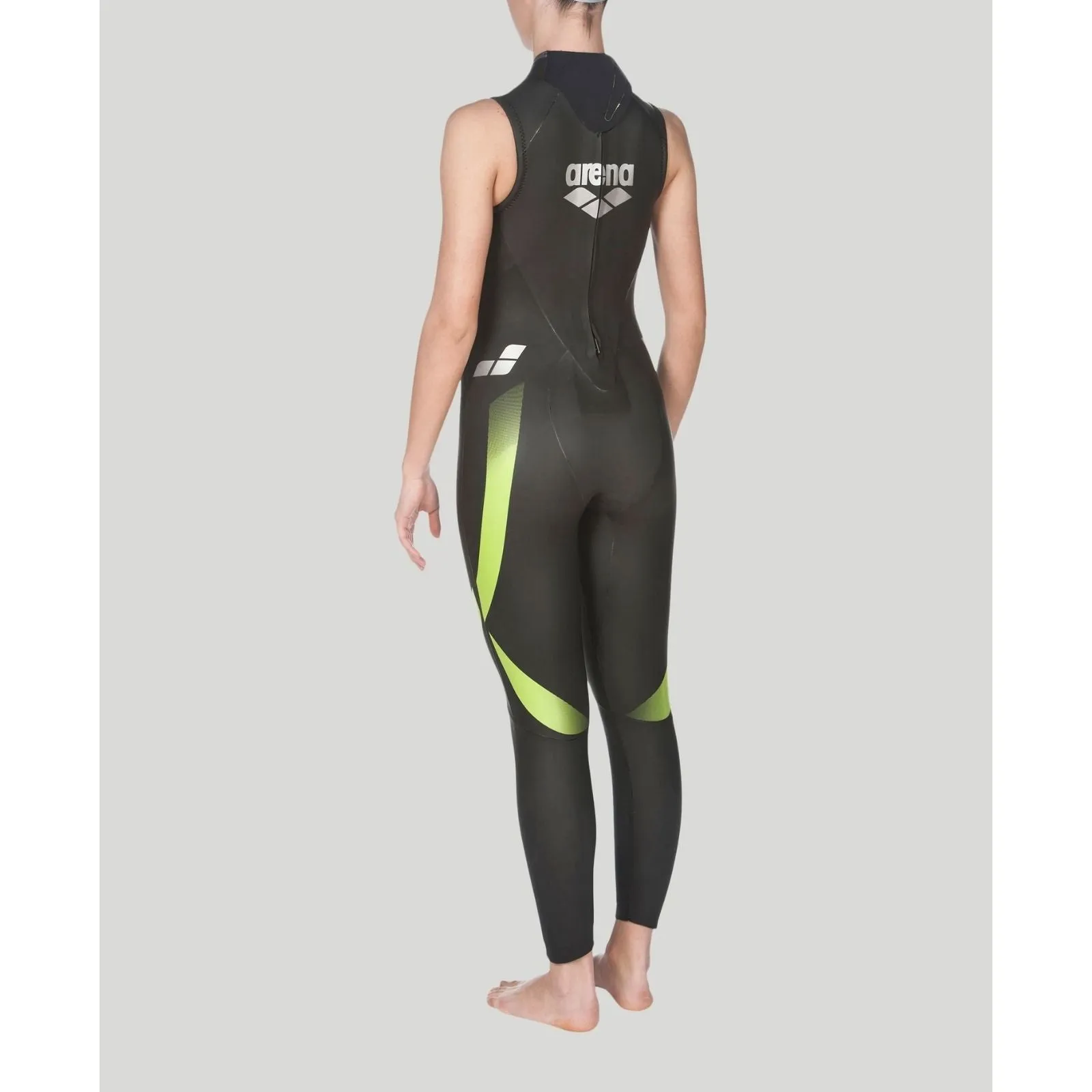 WOMEN'S SLEEVELESS TRIWETSUIT - BLACK