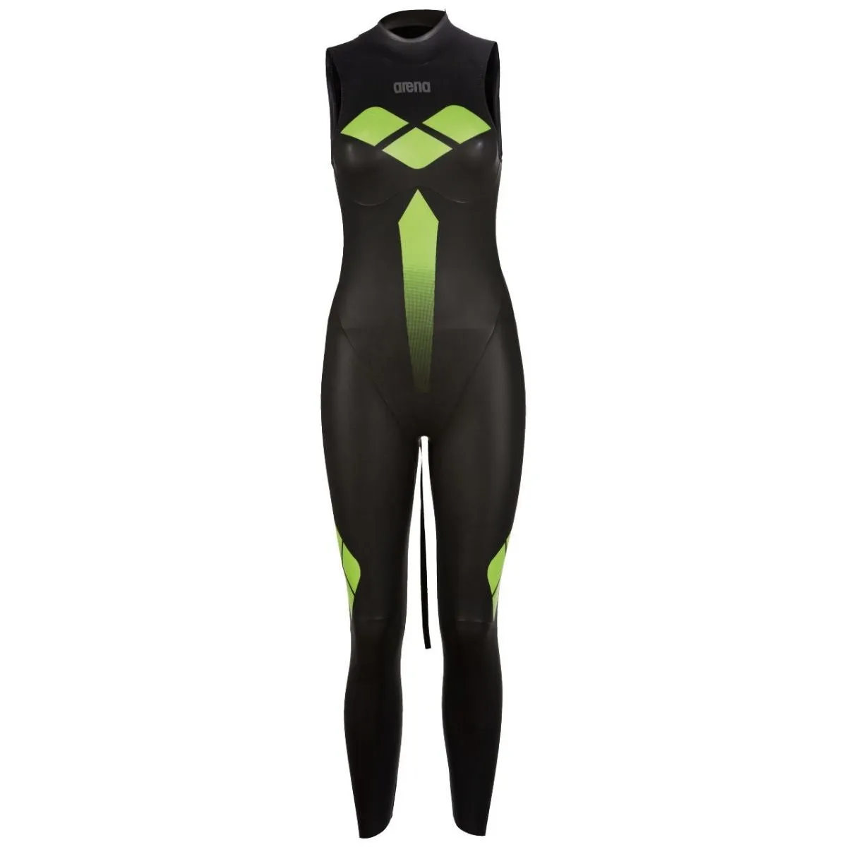 WOMEN'S SLEEVELESS TRIWETSUIT - BLACK