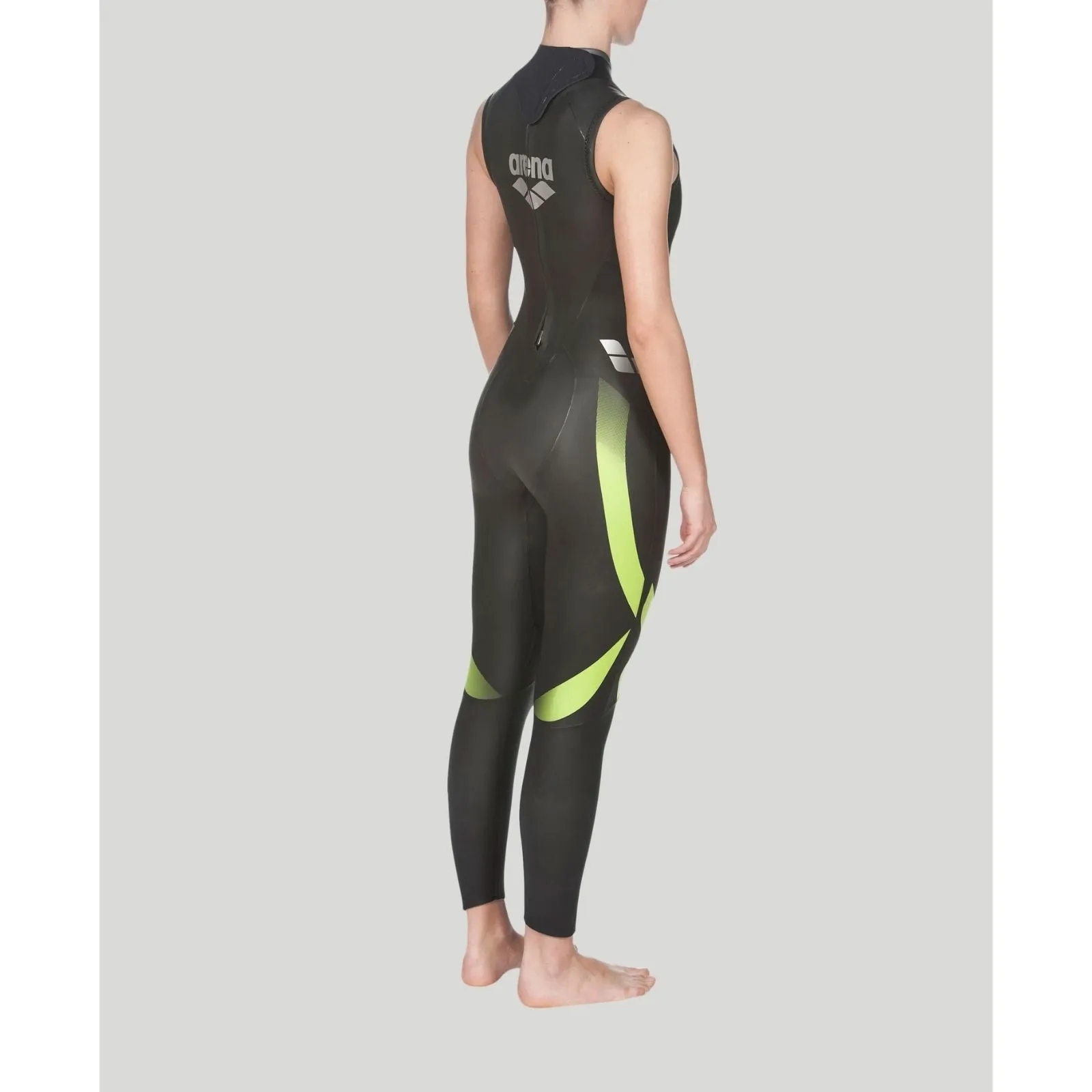 WOMEN'S SLEEVELESS TRIWETSUIT - BLACK